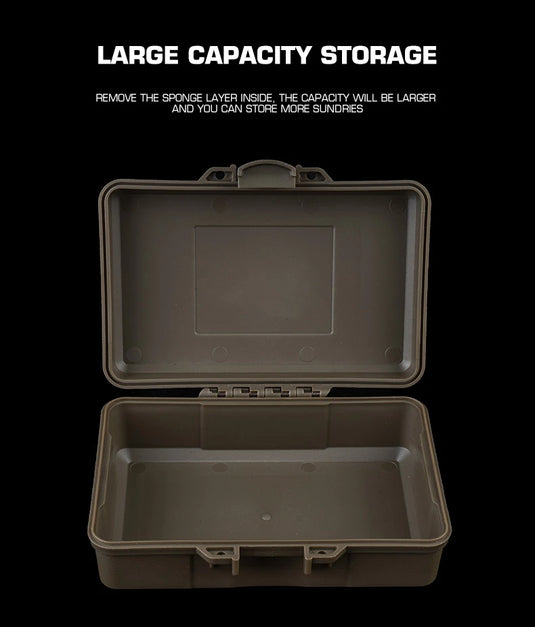 Tactical Equipment Outdoor Shockproof Protection Storage Box Shooting Hunting Laser Box Versatile EDC Flashlight Hard Case