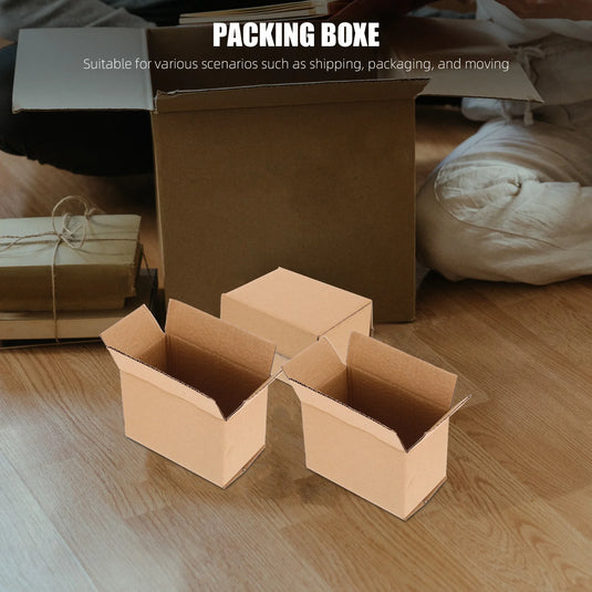 10Pcs Corrugated Shipping Boxes Heavy Duty Cardboard Packing Moving Storage Small Mailer Boxes for Shipping Moving Box