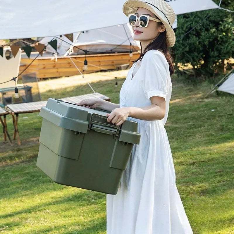 Load image into Gallery viewer, Large Capacity Household Storage Box Portable Outdoor Camping Picnic Waterproof Dustproof Multifunctional Home Storage Box
