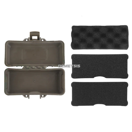 Tactical Flashlight Storage Box Dustproof with Padded Hunting Shooting Toolbox Suitcase Lockable Safety Accessories Case