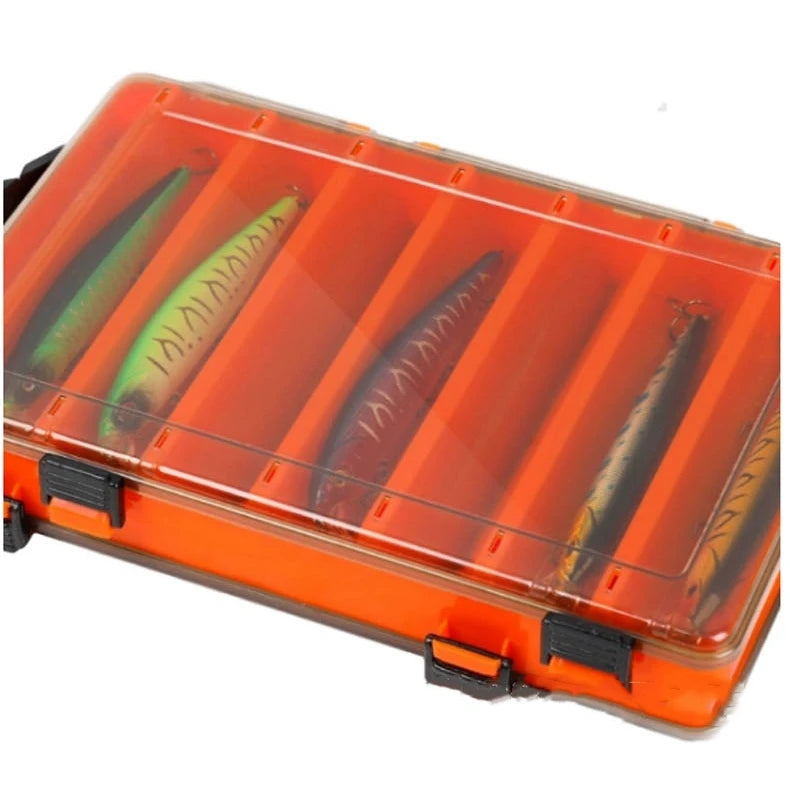 Load image into Gallery viewer, Fishing Tackle Box Lure Storage 14 Compartments Double Sided Lure Hook Boxes Baits Container Storage Case Fishing Accessories
