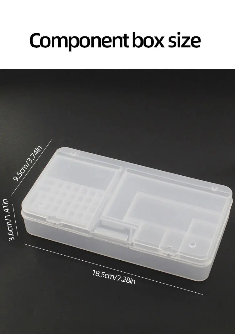 Load image into Gallery viewer, Box, Electronic Components, Transparent Plastic Storage, Small Screw Accessories, Tool Classification Grid
