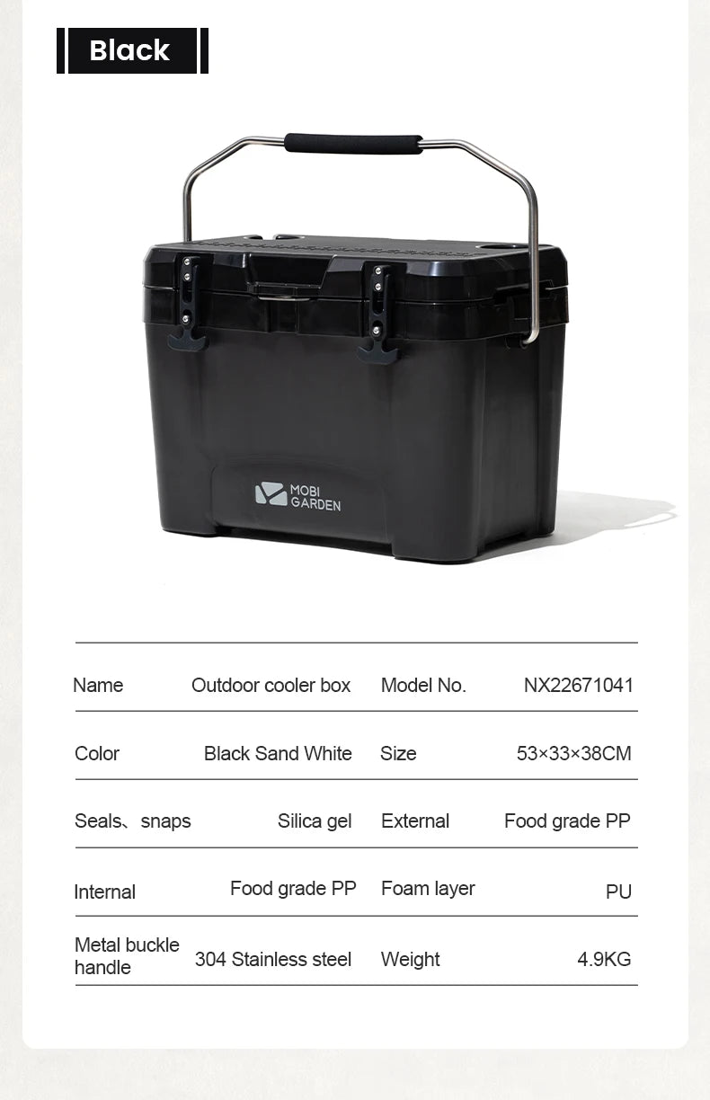 Load image into Gallery viewer, MOBI GARDEN Camping Ice Box 25L Portable Large Capacity Car Refrigerator Food Barbecue Cold Storage Outdoor
