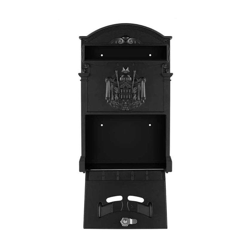 Load image into Gallery viewer, European-Style Villa Letterbox Outdoor Waterproof Mailbox Wall Mount Postbox Retro Suggestion Box with for Key Lock for
