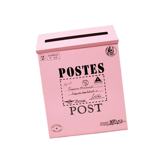 Wall Hanging Mail Box Opinion Box Metal Postbox Letterbox Wall Mounted Mailbox for Outdoor Yard Home Office Front Door Garden