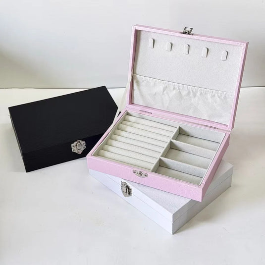 Jewelry Organizer Box - Portable Storage Case For Necklaces, Earrings, Rings, Accessory Storage, Jewelry Boxes