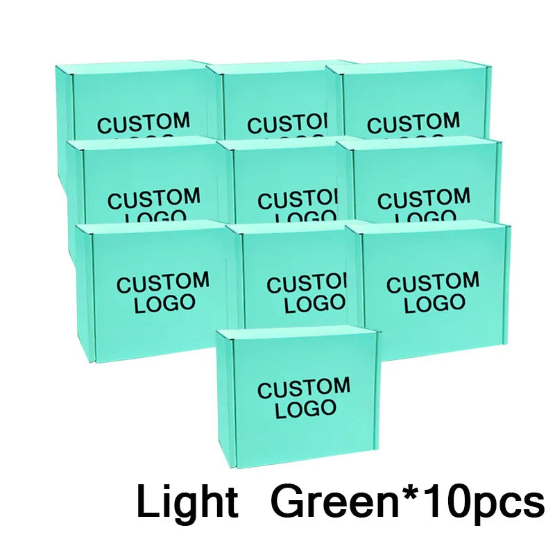 Load image into Gallery viewer, Shipping Boxes For Small Business 10Packs Cardboard Box For Shipping Customize Logo Gift Box Wig Packaging Storage Box
