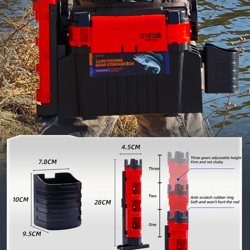 Load image into Gallery viewer, Fishingfans 6L 12L Fishing Box Organizer Multi-function Lure Live Fish Bucket Thickening Storage Box Fishing Tackle Box
