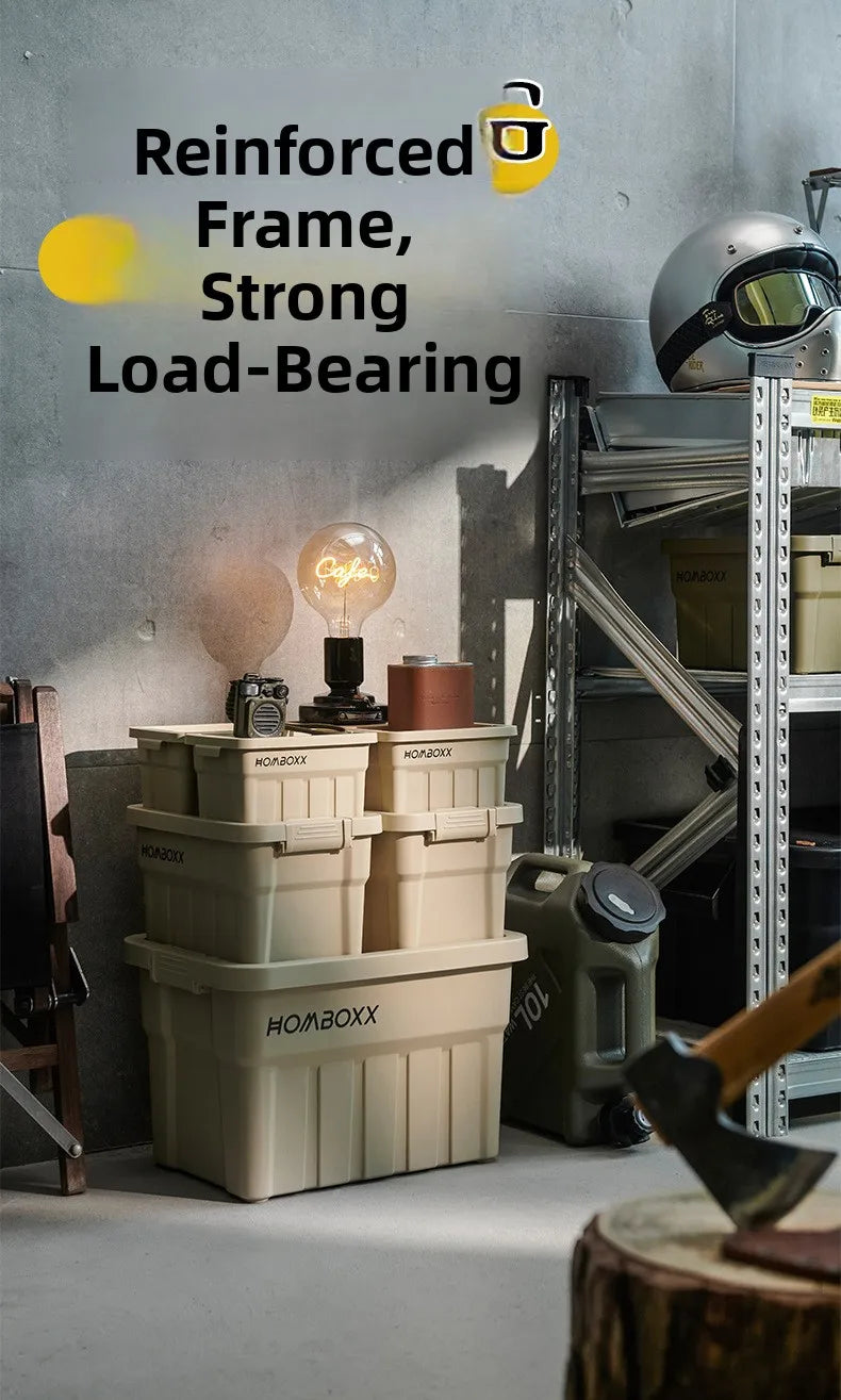 Load image into Gallery viewer, Industrial Style Large Capacity Camping Storage Box Thickened Desktop Organizer for Car Miscellaneous Item Storage
