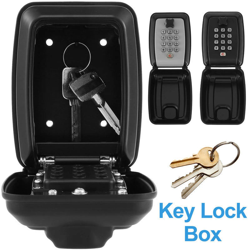 Load image into Gallery viewer, Key Lock Box Wall-Mount Secret Code Security Key Safe Secret Organizer Box No Key Home Office Weatherproof Safe Key Keeper NEW
