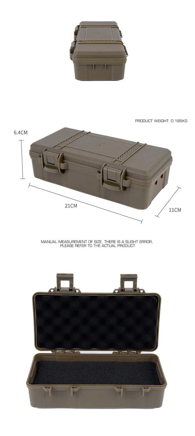 Load image into Gallery viewer, Tactical Equipment Outdoor Shockproof Protection Storage Box Shooting Hunting Laser Box Versatile EDC Flashlight Hard Case
