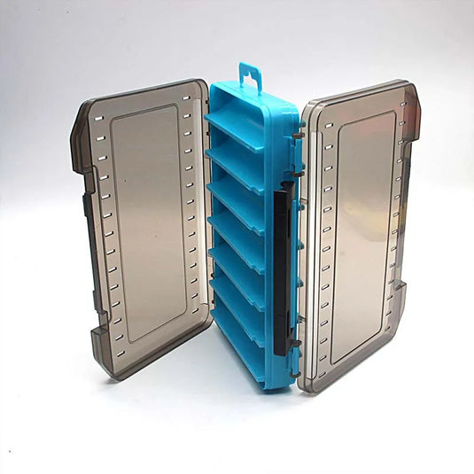 Fishing Tackle box 14 Compartments Fishing Accessories Lure Hook Storage Case Double Sided Fishing Tool organizer boxes