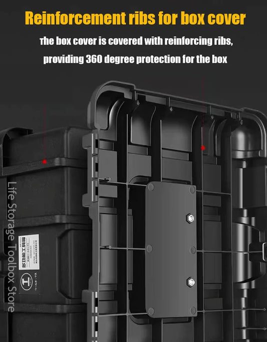 Large Tool Box Increase In Height Suitcases Hardware Parts Box Portable Tool Organizer Professional ToolBox For Garage Workshop