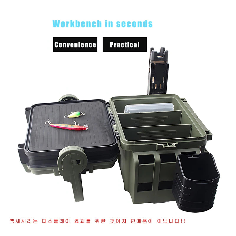 Load image into Gallery viewer, Large Fishing Box Organizer Multi-function Lure Live Fish Bucket Thickening Storage Box Fishing Accessories Tackle Box Pesca
