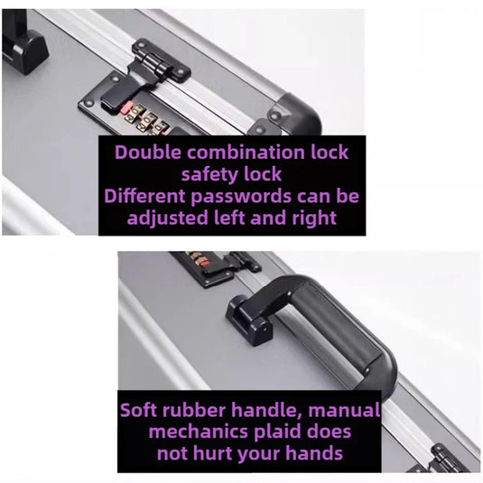 Handheld Tool Box Equipment Safety Protection Boxes File Instrument Storage Password Box Portable Hardware Tool Organizer Boxes