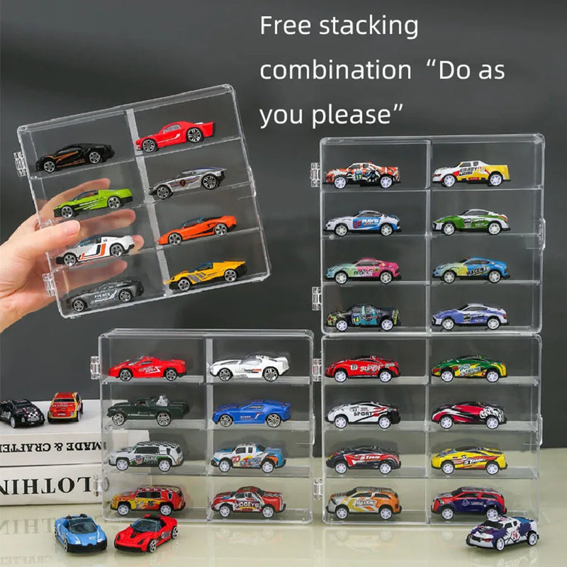 Load image into Gallery viewer, 1:64 matchbox wheel toy car display box can hold 32 toy car storage box, transparent display box
