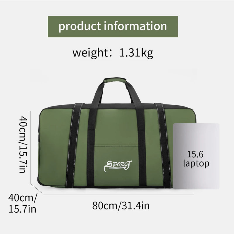Load image into Gallery viewer, Outdoor Camping Picnic Equipment Storage Box, Tent Supplies Storage Box with Wheels, Large-Capacity Oversized Travel Bag

