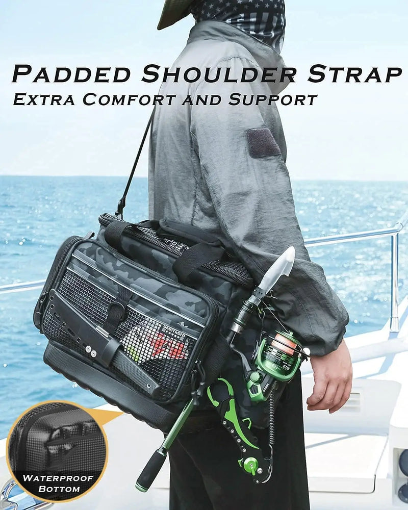 Load image into Gallery viewer, Fishing square bread bag with 4 3600 fishing boxes
