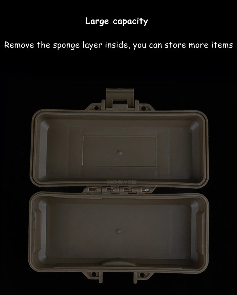 Load image into Gallery viewer, Tactical Flashlight Storage Box Dustproof with Padded Hunting Shooting Toolbox Suitcase Lockable Safety Accessories Case
