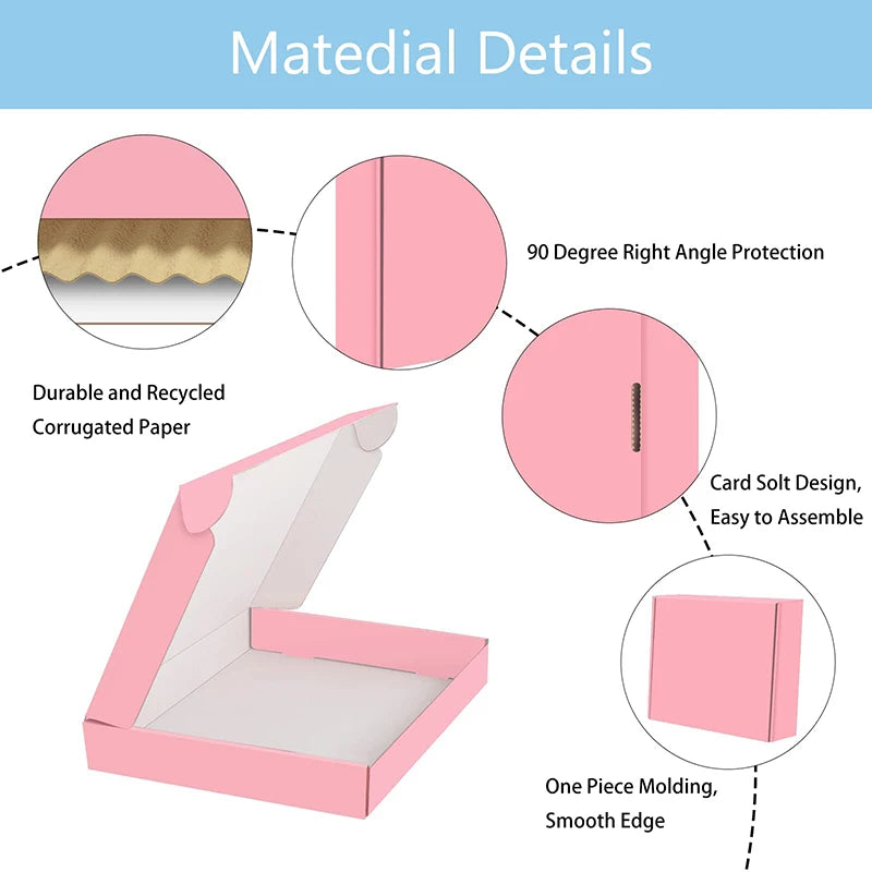 Load image into Gallery viewer, 5PCS Shipping Boxes Cardboard Corrugated Mailer Boxes for Packaging Craft Gifts Giving Products for Small Business Wedding Party
