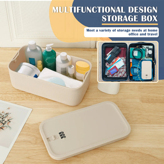 Lockable Storage Box Versatile Safe Small Storage Box Portable Food Refrigerator Container Home Personal Items Safe Lockbox