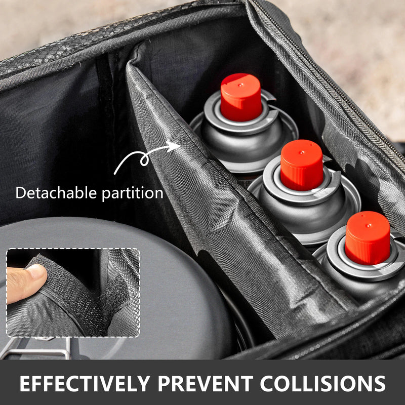 Load image into Gallery viewer, BISINNA Outdoor Camping Bag 26L Folding Gas Tank Storage Bag Picnic Cookwre Container Camp Supplies Adjustable Partition

