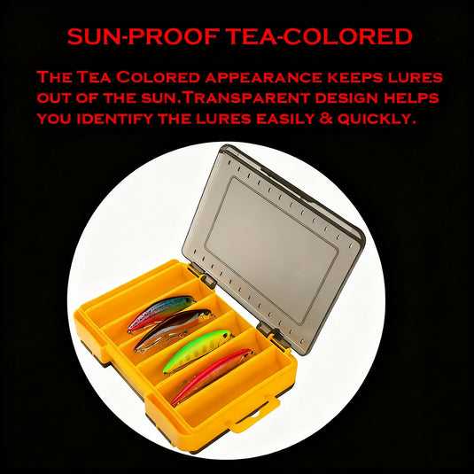 Fishing Tackle Boxes Double Layer Bait Container Portable Organizer Boxes Compartments Fishing Accessories Plastic Case