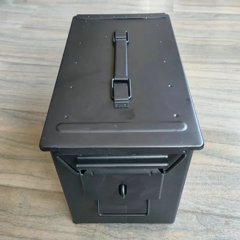 Load image into Gallery viewer, Metal bullet box, iron sheet storage box for hardware tools, small multi-functional protective portable ammunition empty box
