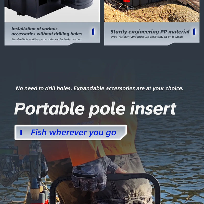 Load image into Gallery viewer, Fishingfans 6L 12L Fishing Box Organizer Multi-function Lure Live Fish Bucket Thickening Storage Box Fishing Tackle Box
