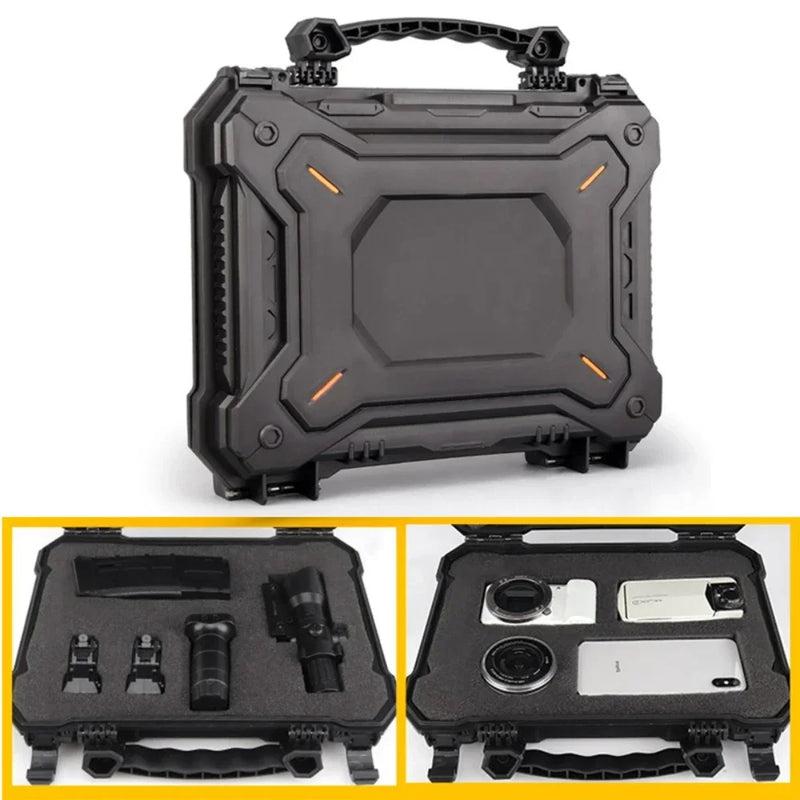 Load image into Gallery viewer, Tactical Pistol Case for GLOCK Hard Shell Box with Padded Foam Lining for Outdoor Hunting Shooting Storage Safety Lock Boxes
