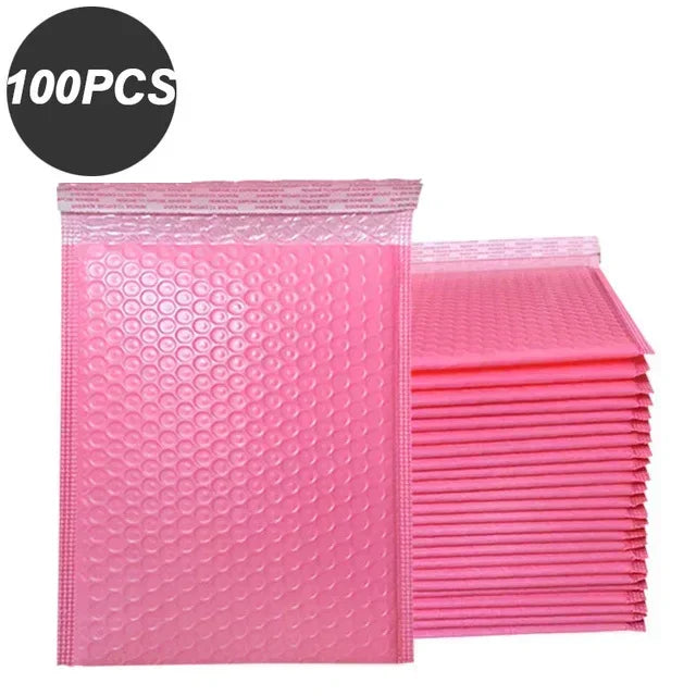 Load image into Gallery viewer, 100 Pcs Bubble Mailers Bubble Padded Mailing Envelopes Mailer Poly for Packaging Shipping Bag Black Business Supplies
