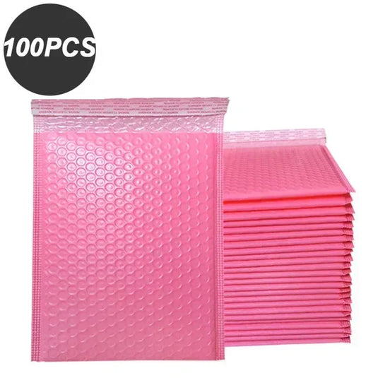 100 Pcs Bubble Mailers Bubble Padded Mailing Envelopes Mailer Poly for Packaging Shipping Bag Black Business Supplies