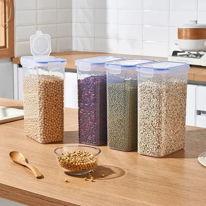 Load image into Gallery viewer, Food Storage Containers with Lids Stackable Treat Box Containers for Kitchen Pantry Organization Containers for Rice Dispenser
