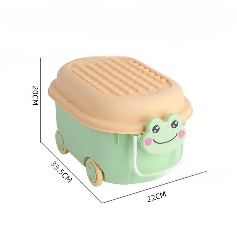 Load image into Gallery viewer, Cartoon Toy Storage Box Organizer for Child Home Snack Clothes Storage Box Large Capacity Multifunctional Plastic Storage Boxes
