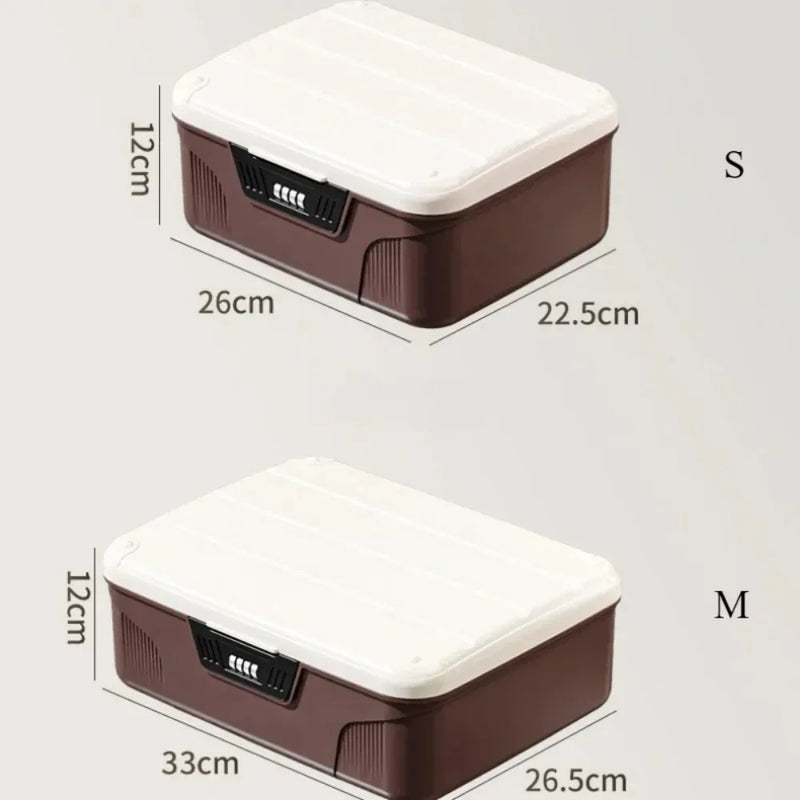 Load image into Gallery viewer, Safe Security Storage Box Passport Cash Organizer Case Household Valuables Jewelry Document Privacy Security Storage Safe Box
