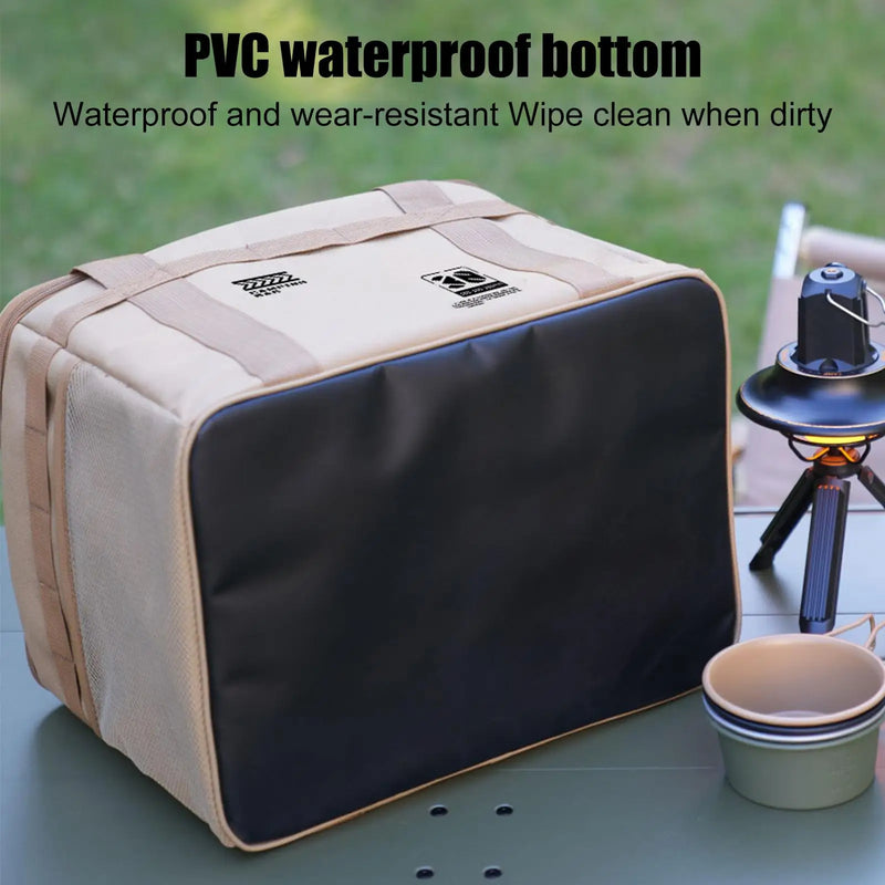 Load image into Gallery viewer, 30L Camping Storage Box Soft Tableware And Kitchenware Storage Box Foldable Organizer Bag For Stove Pots Bowls Camping Equipment
