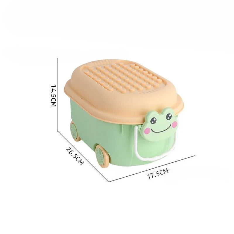 Load image into Gallery viewer, Cartoon Toy Storage Box Organizer for Child Home Snack Clothes Storage Box Large Capacity Multifunctional Plastic Storage Boxes
