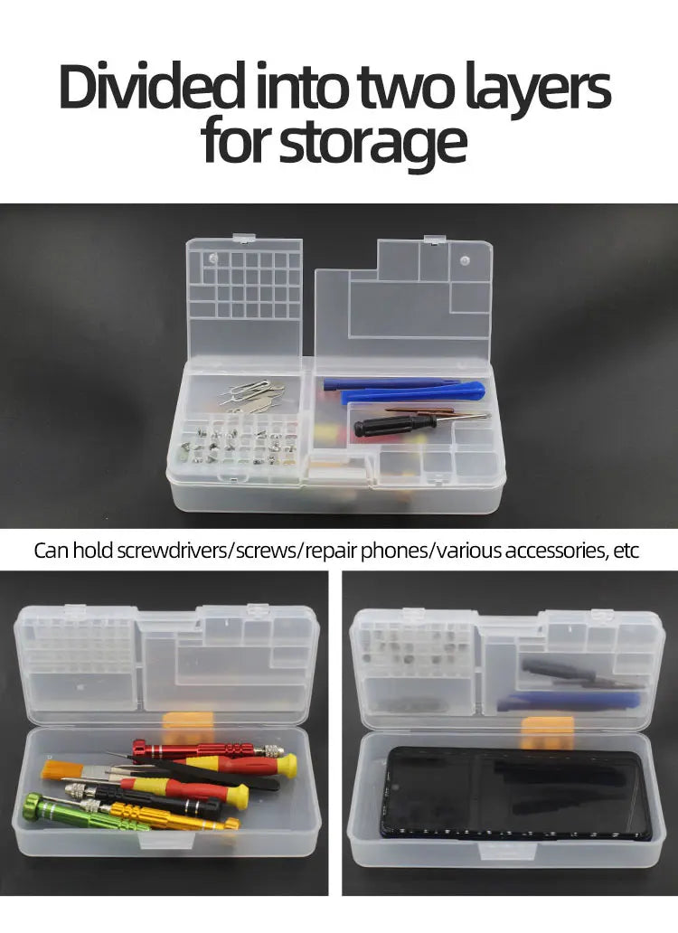 Load image into Gallery viewer, Box, Electronic Components, Transparent Plastic Storage, Small Screw Accessories, Tool Classification Grid
