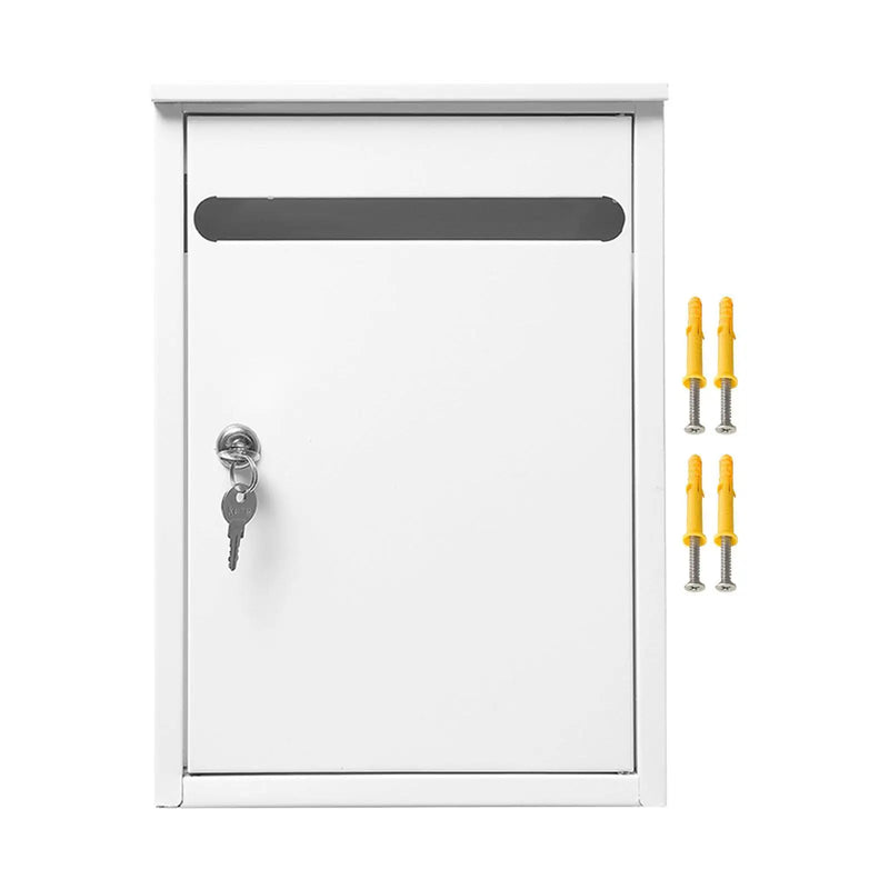 Load image into Gallery viewer, Wall Mount Mailbox Outside Reporting Box Entryway Gate Anti Ruse Commercial Rural Apartment Building Heavy Duty Metal Post Box

