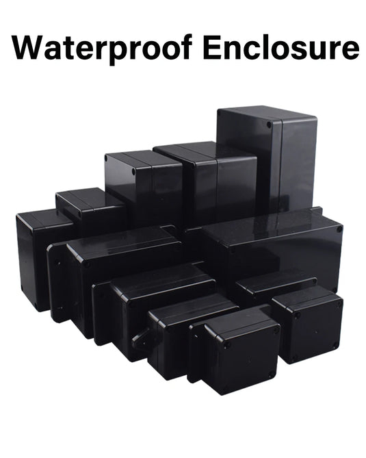 ABS Waterproof Box Housing Electronic Safe Case Plastic Boxes Black Wire Junction Box Plastic Organizer IP67 Waterproof Enclosur