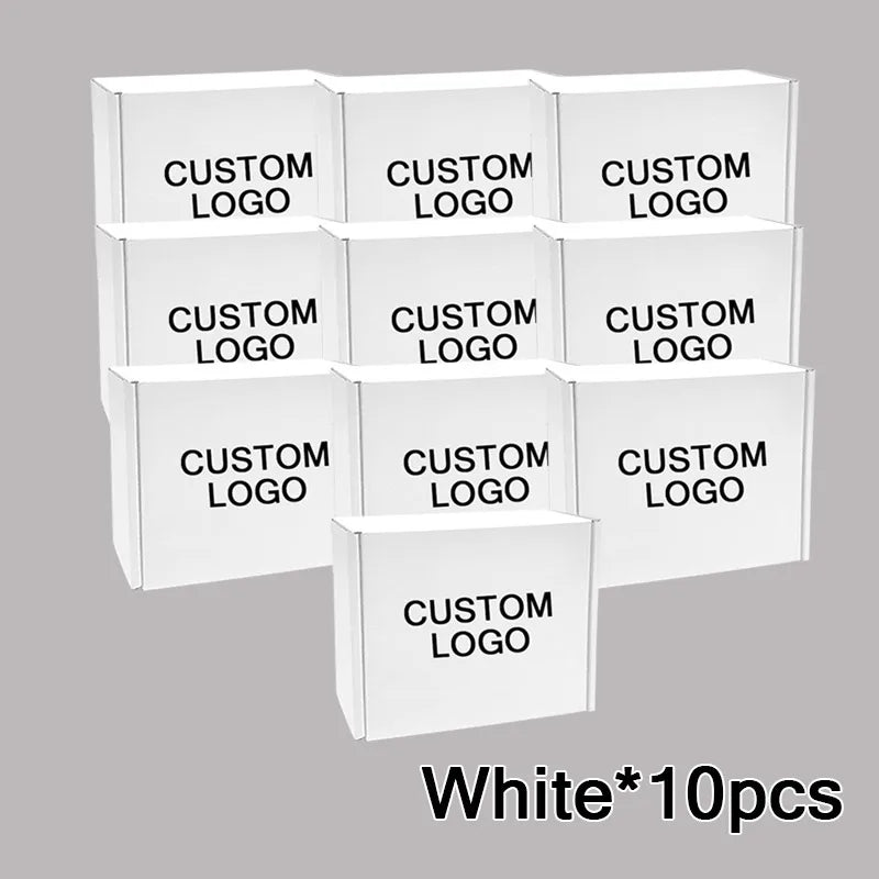 Load image into Gallery viewer, Shipping Boxes For Small Business 10Packs Cardboard Box For Shipping Customize Logo Gift Box Wig Packaging Storage Box
