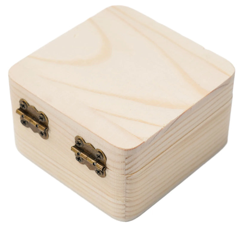Load image into Gallery viewer, Wooden Storage Box Plain Wood With Lid Multifunction Square Hinged Crafts Gifts Boxes For Home Supply Storages Decoration
