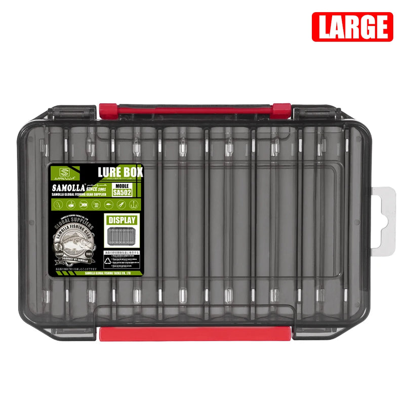 Load image into Gallery viewer, Fishing Tackle Box 14 Compartments Fishing Accessories Lure Hook Storage Case Double Sided Fishing Tool Organizer Boxes
