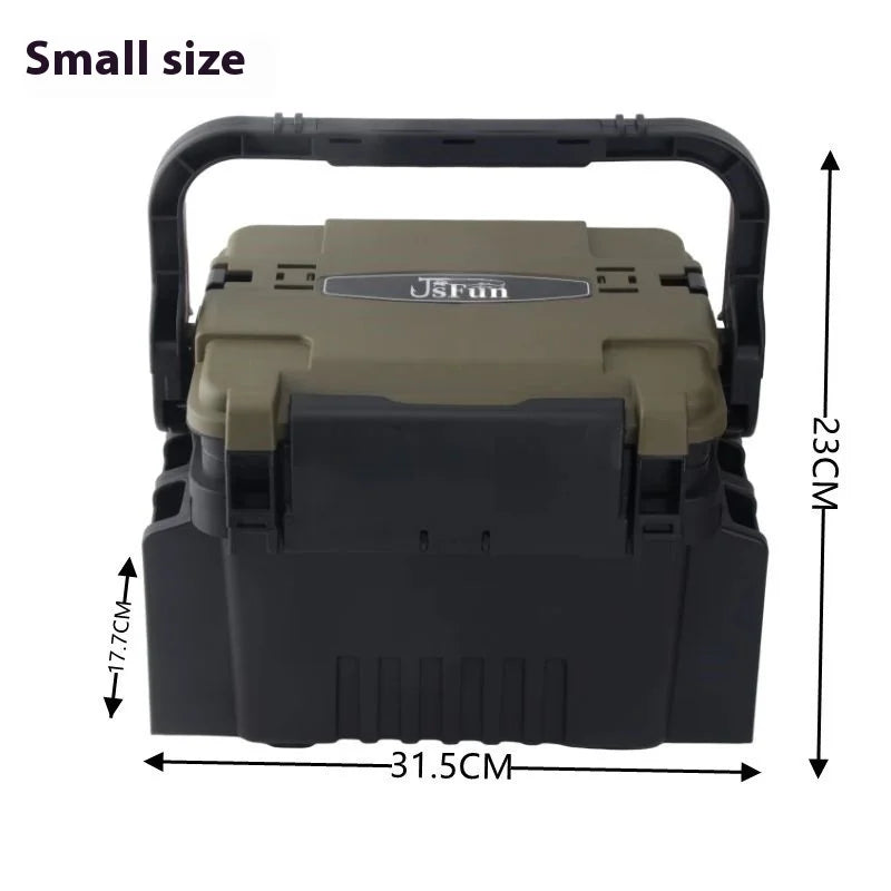 Load image into Gallery viewer, Lure Box Fish Box Lure Bait Storage Box Sea Fishing Rock Fishing Can Sit Reinforced Thickened Large Capacity Multi-layer
