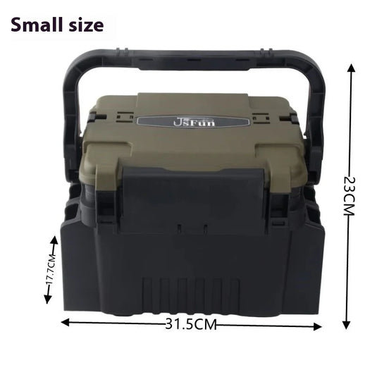 Lure Box Fish Box Lure Bait Storage Box Sea Fishing Rock Fishing Can Sit Reinforced Thickened Large Capacity Multi-layer