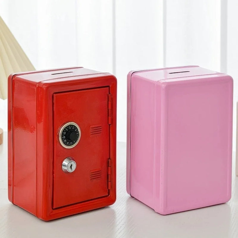 Load image into Gallery viewer, Decorative Box Password Lock Mini Safe Box Anti-Theft Metal Strongbox Cabinet Money Bank Valuables Security
