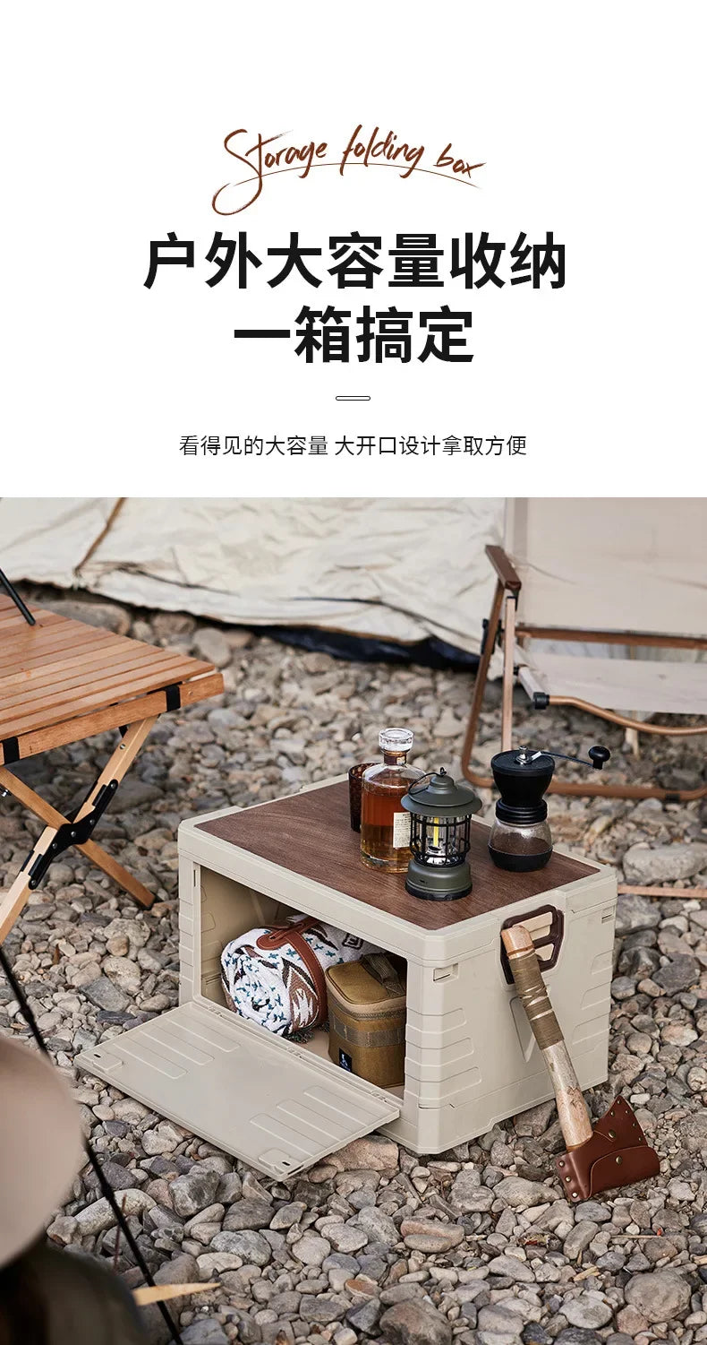 Load image into Gallery viewer, Car Storage Bin Outdoor Camping Foldable Storage Box Large Capacity with Lid Toys Books Food Sundries Organizer Storage Box
