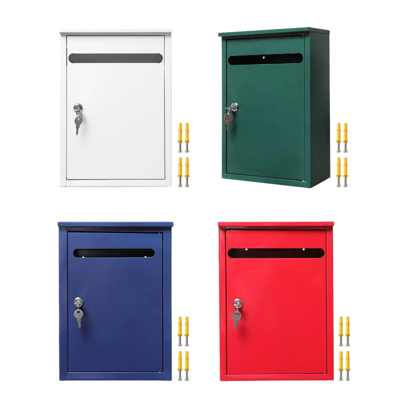 Load image into Gallery viewer, Wall Mount Lockable Mailbox Heavy Duty Package Drop Family Residence Rust Resistant Decorative Office Building Large Drop Box
