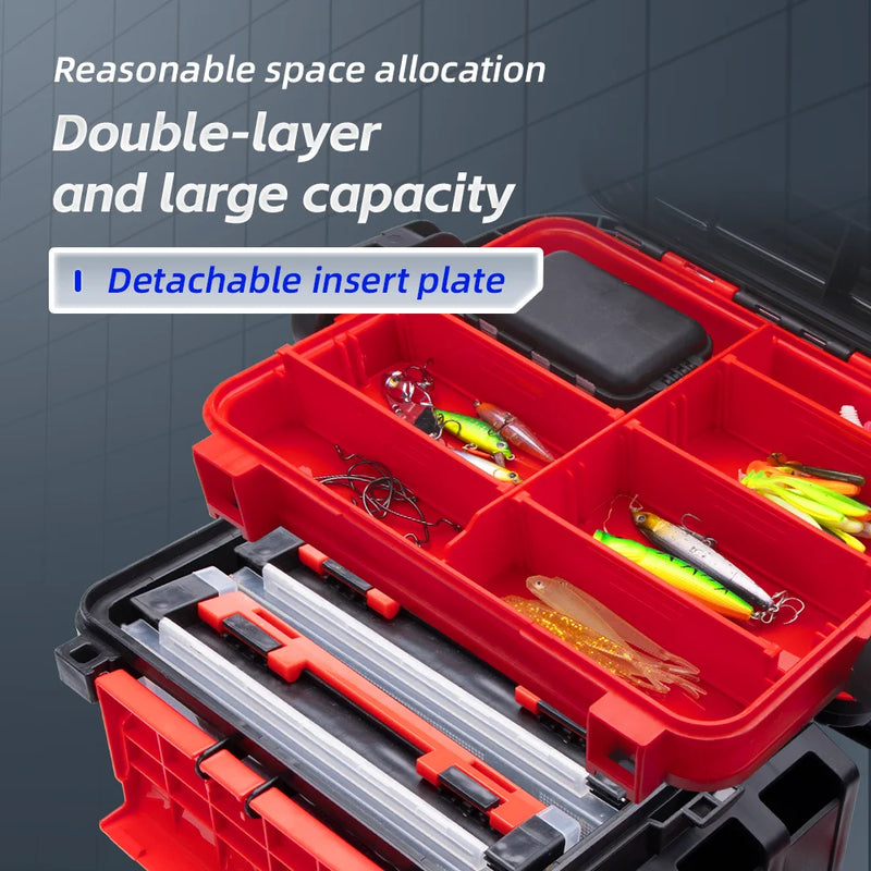 Load image into Gallery viewer, Fishingfans 6L 12L Fishing Box Organizer Multi-function Lure Live Fish Bucket Thickening Storage Box Fishing Tackle Box
