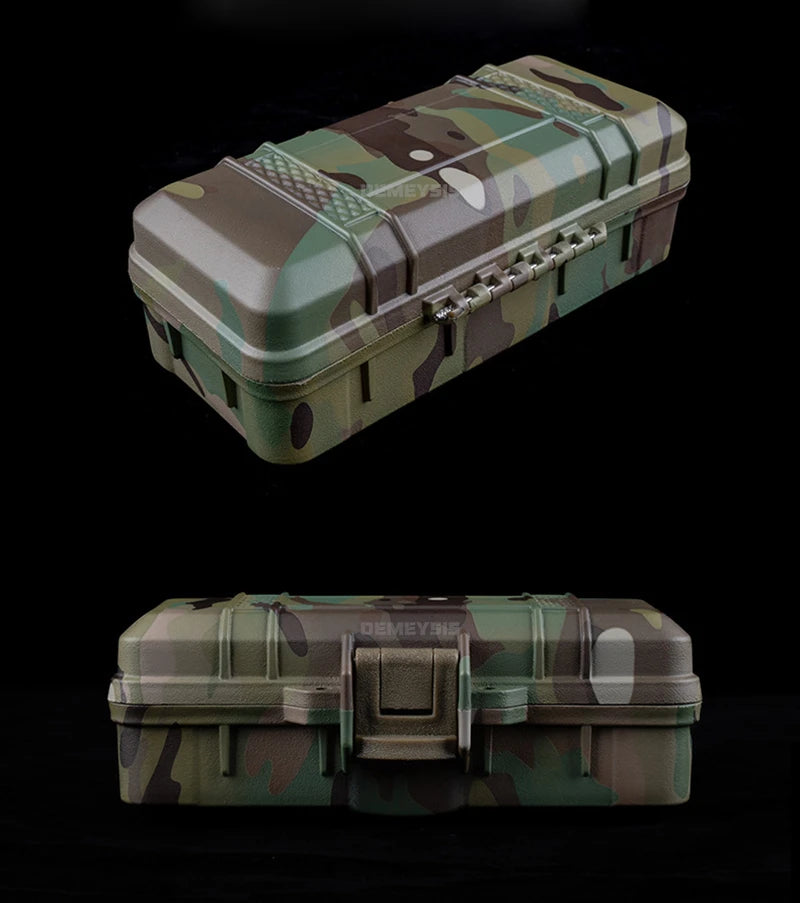 Load image into Gallery viewer, Tactical Flashlight Storage Box Dustproof with Padded Hunting Shooting Toolbox Suitcase Lockable Safety Accessories Case
